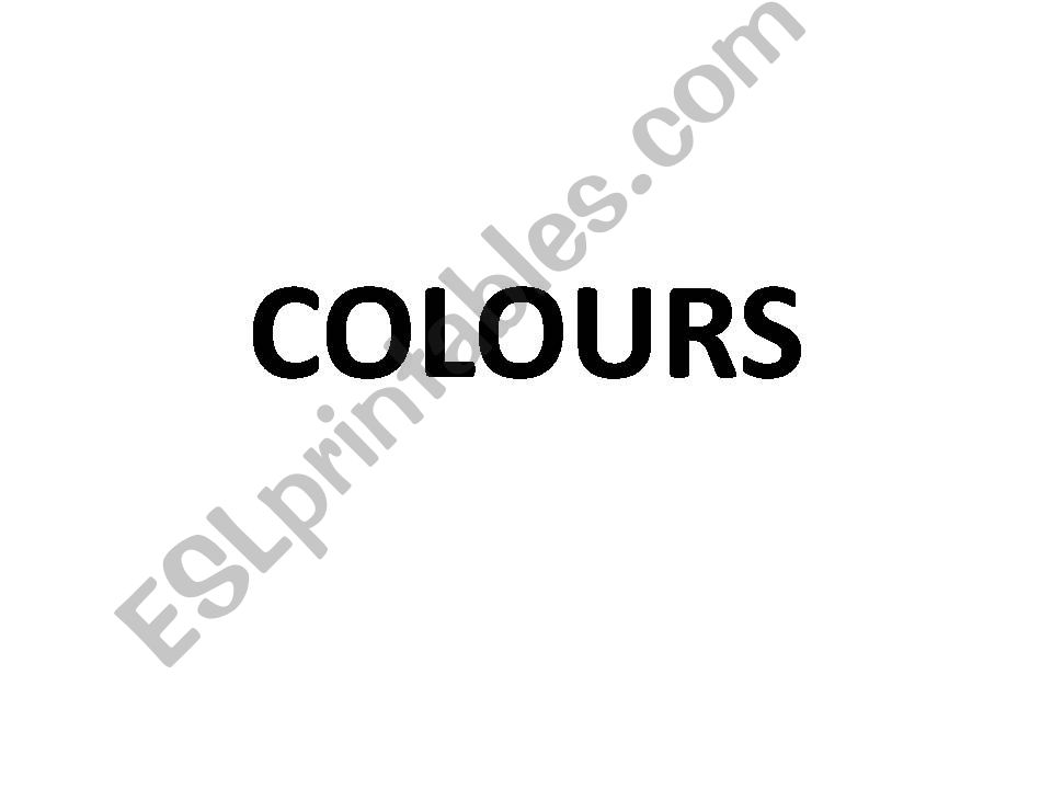 animals and colours powerpoint