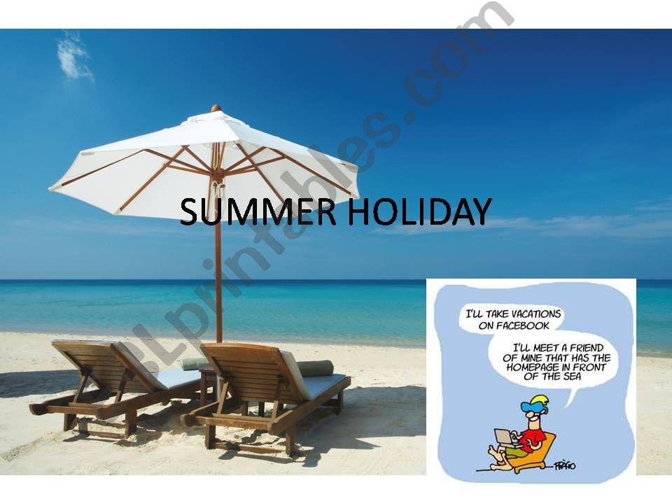 SUMMER HOLIDAY powerpoint