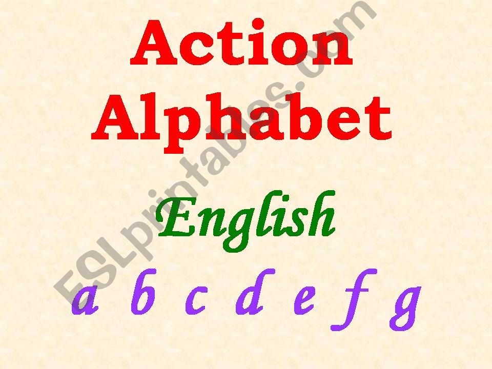 phonics-action alphabet powerpoint