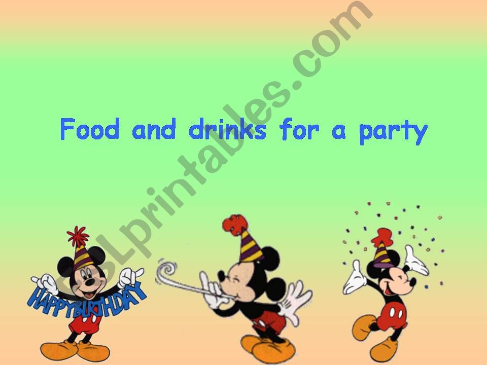 Food and drinks powerpoint