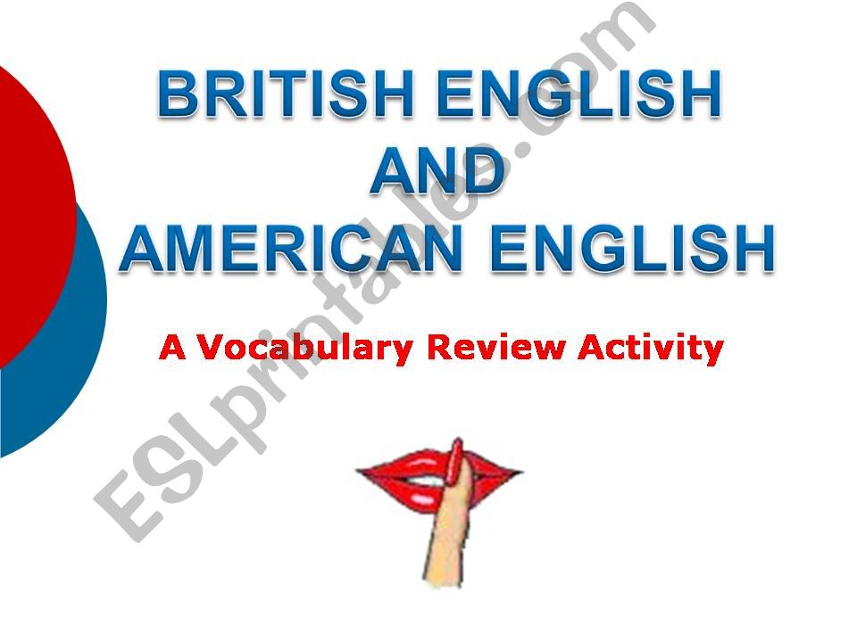 British and American English- game