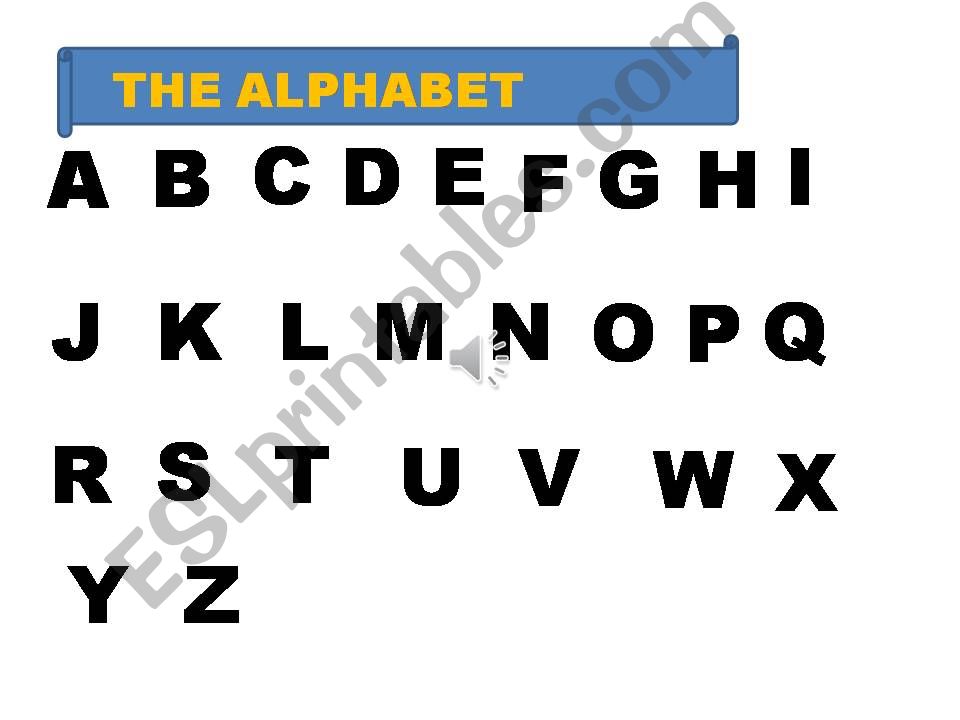 THE ALPHABET powerpoint