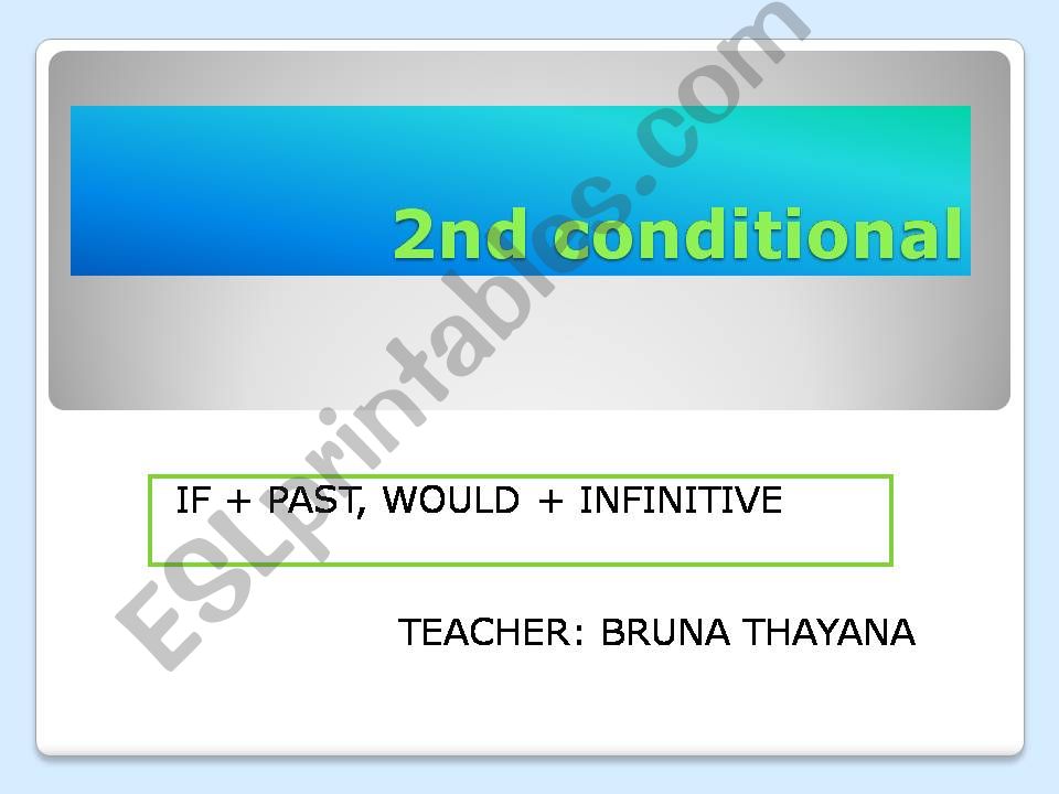 second conditional powerpoint