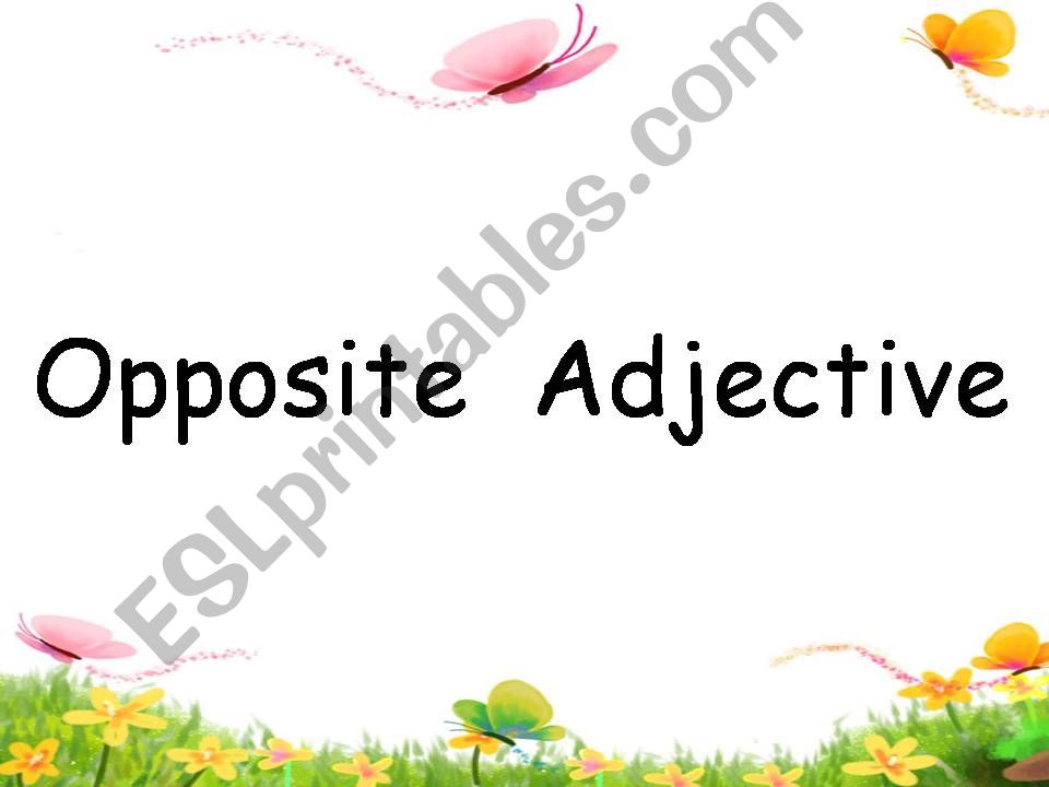 Adjective powerpoint