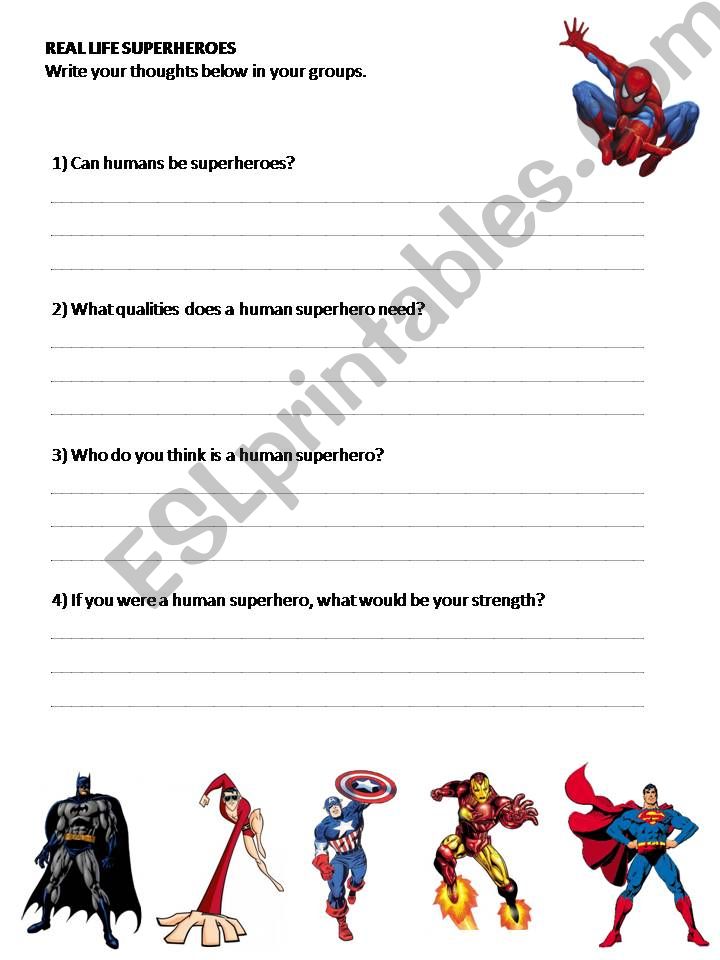 Superheroes powerpoint