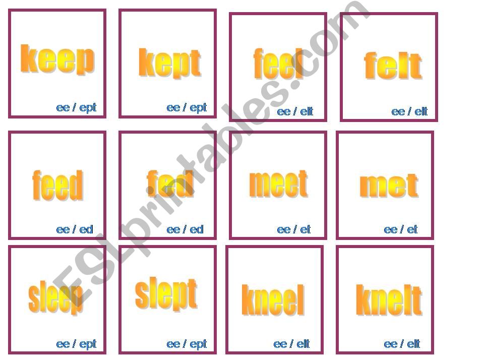 ITS WAR - irregular verbs powerpoint