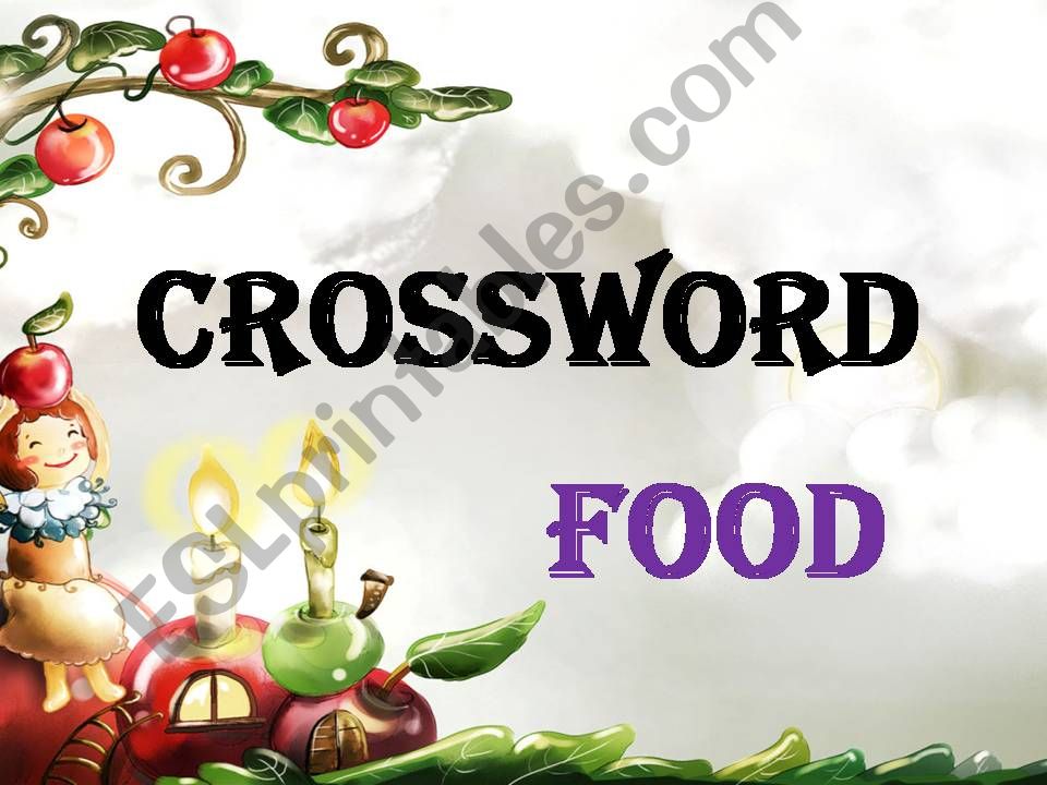 Food, crossword powerpoint