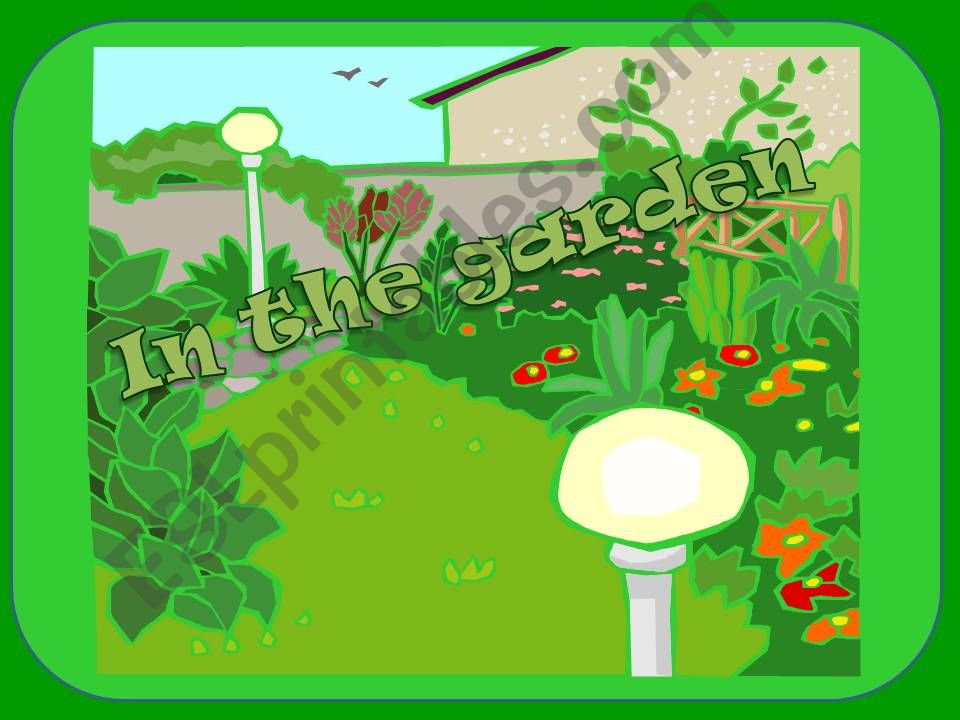 IN THE GARDEN powerpoint