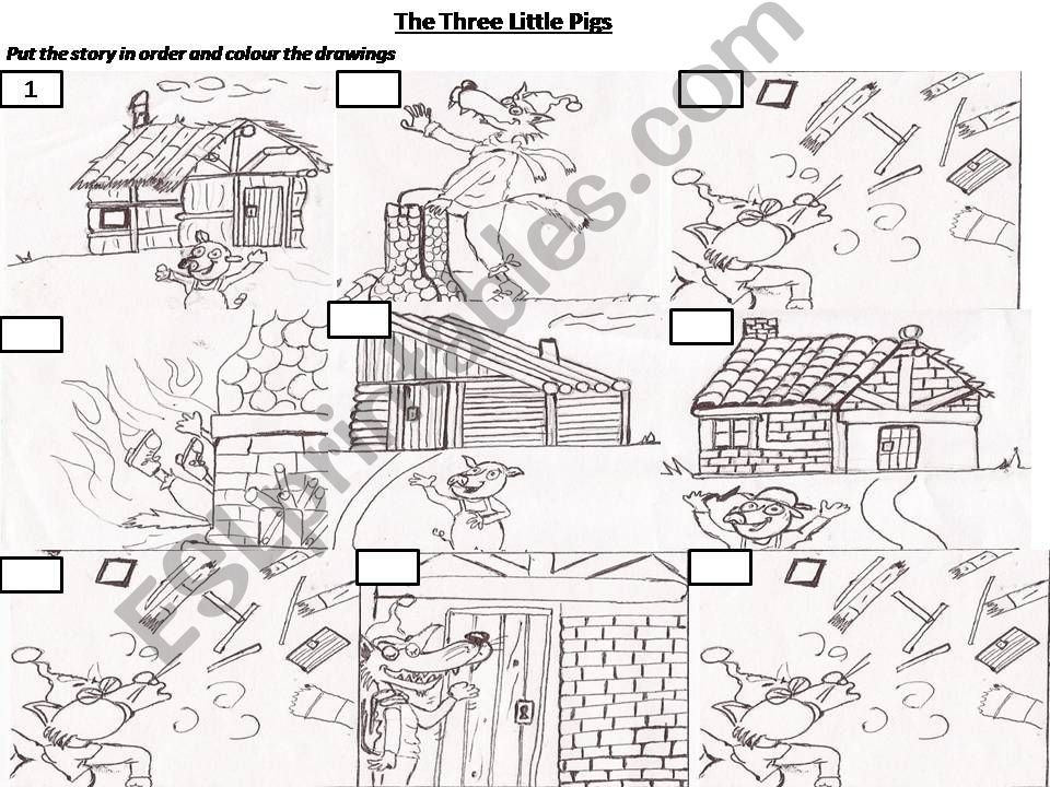 The Three Little Pigs Story powerpoint