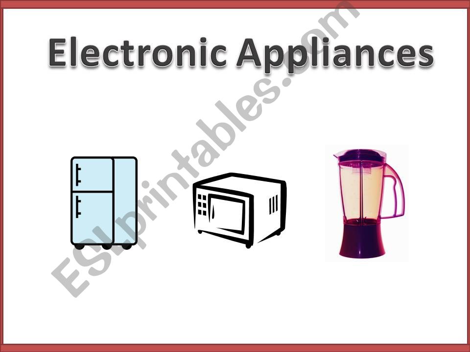 Appliances powerpoint