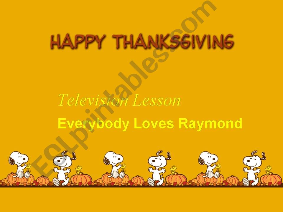 Everybody Loves Raymond - Thanksgiving episode
