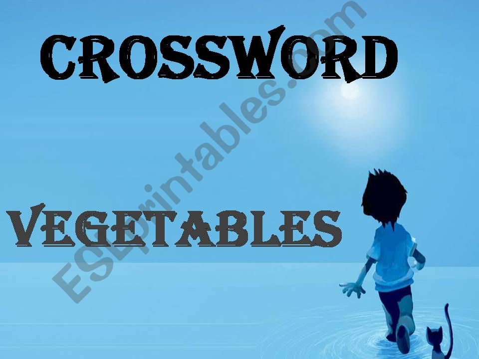 vegetables, crossword powerpoint