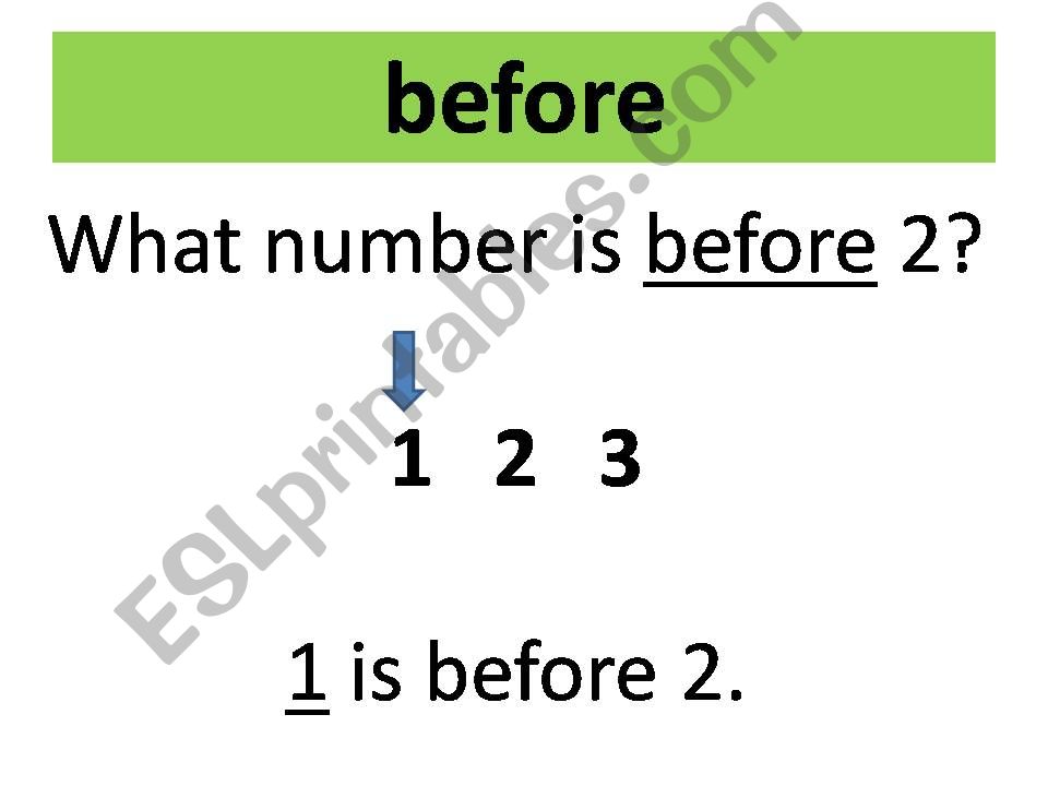 Before, After, First and Last 