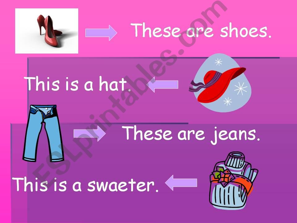 My Clothes 2 powerpoint