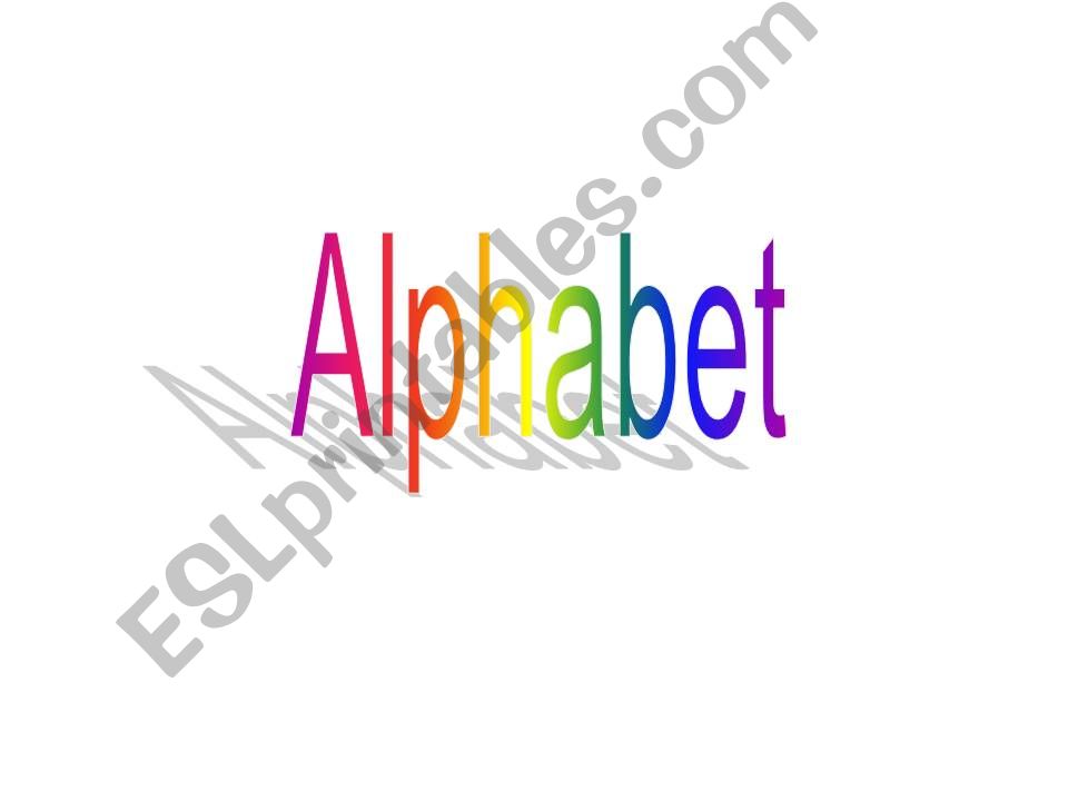 Alphabet powerpoint