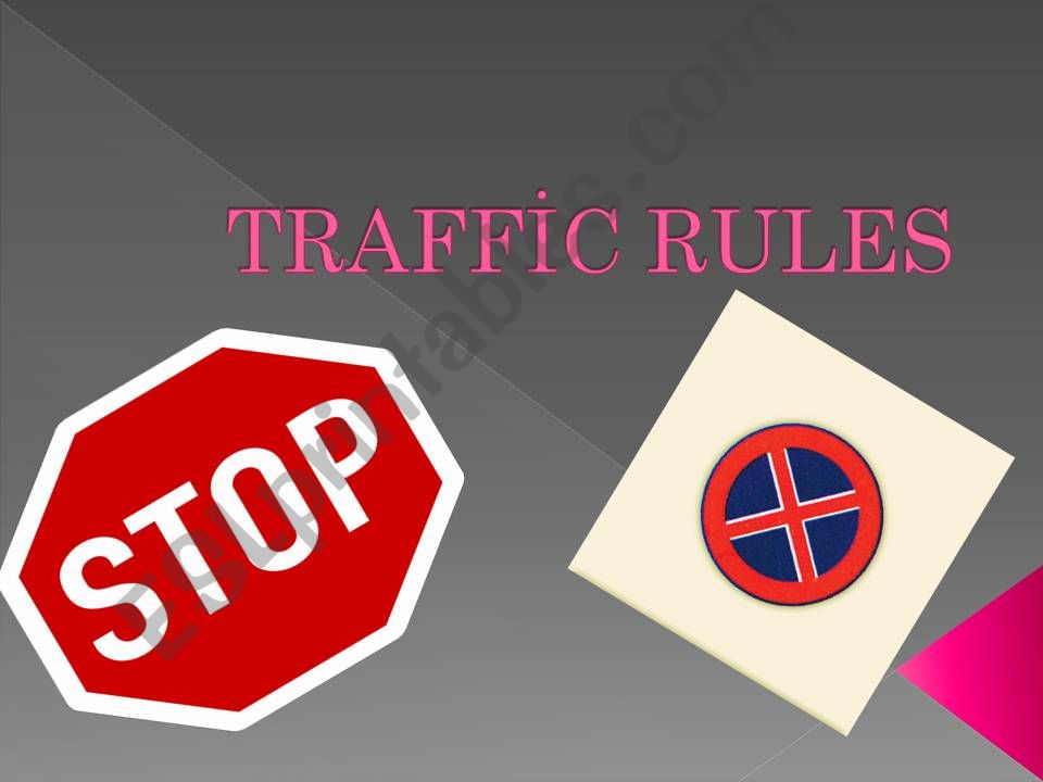 traffic rules powerpoint