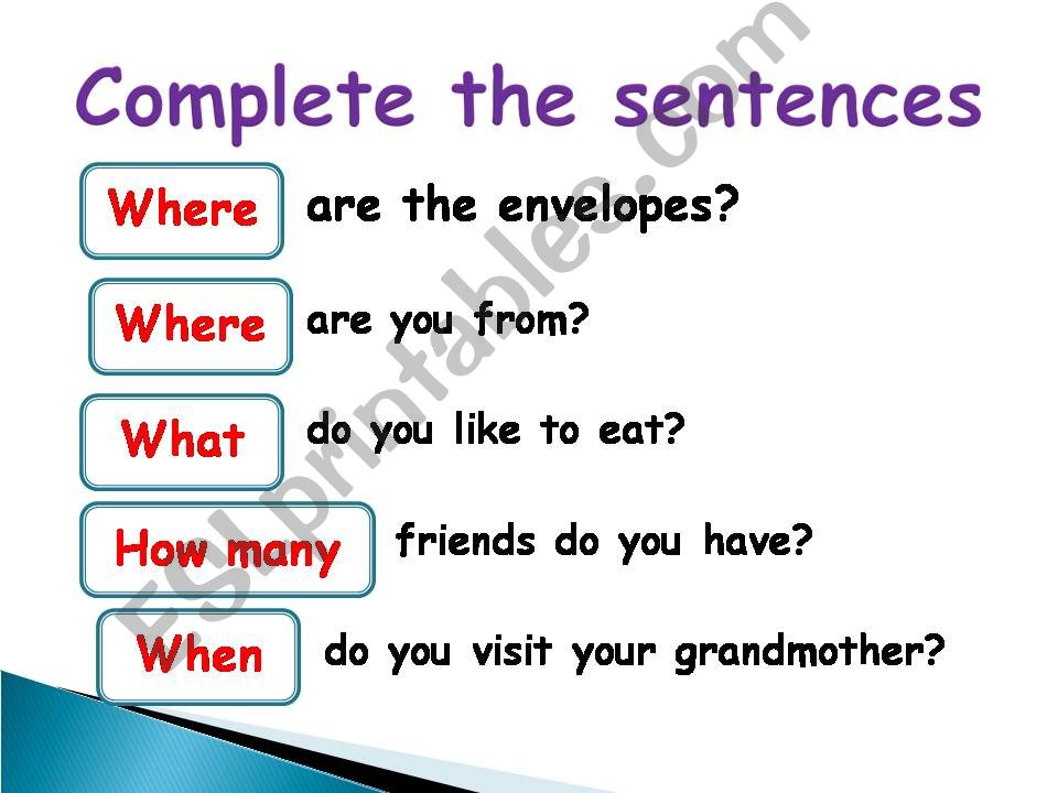 special questions powerpoint