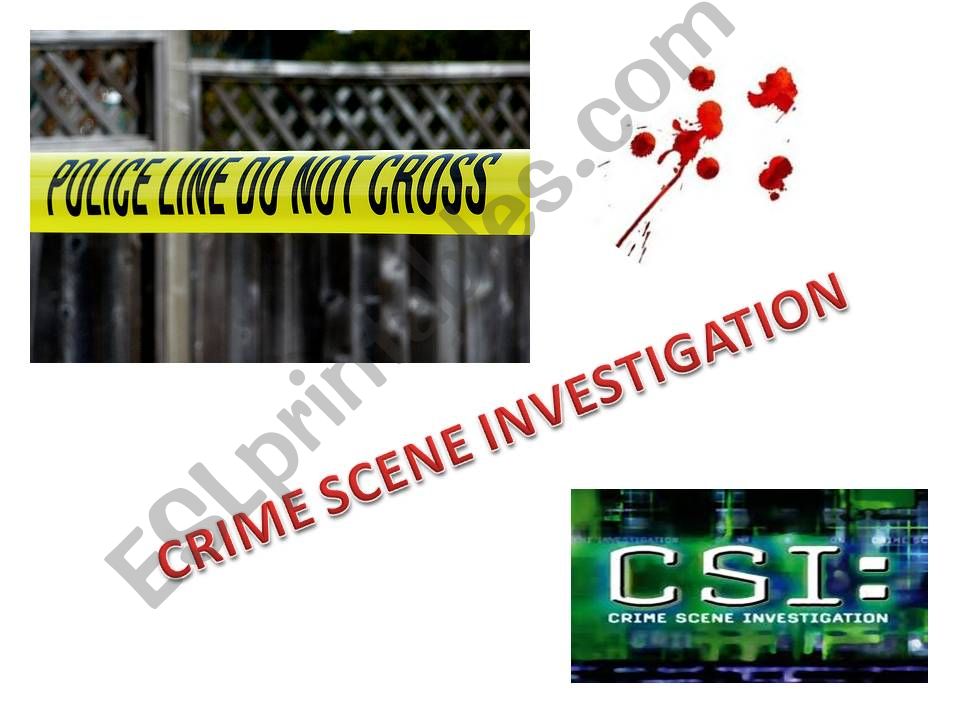 Crime scene investigation powerpoint