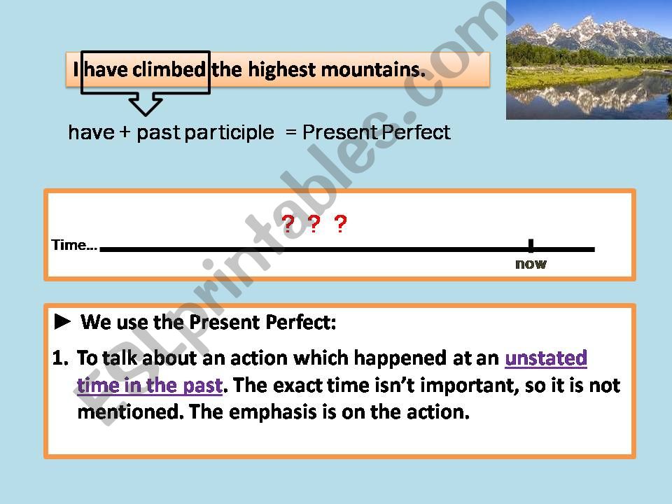 Present Perfect 2 - I still havent found what Im looking for