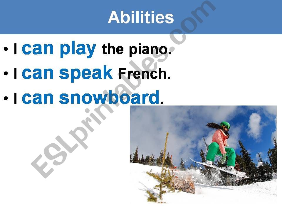 Can Cant for abilities powerpoint