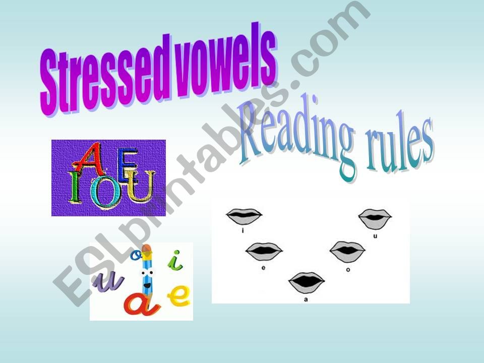 Stressed vowels powerpoint