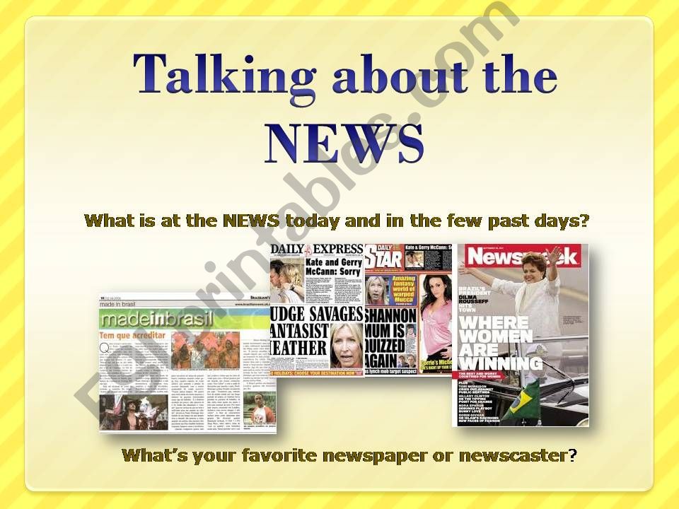 Conversation  Topic - The News