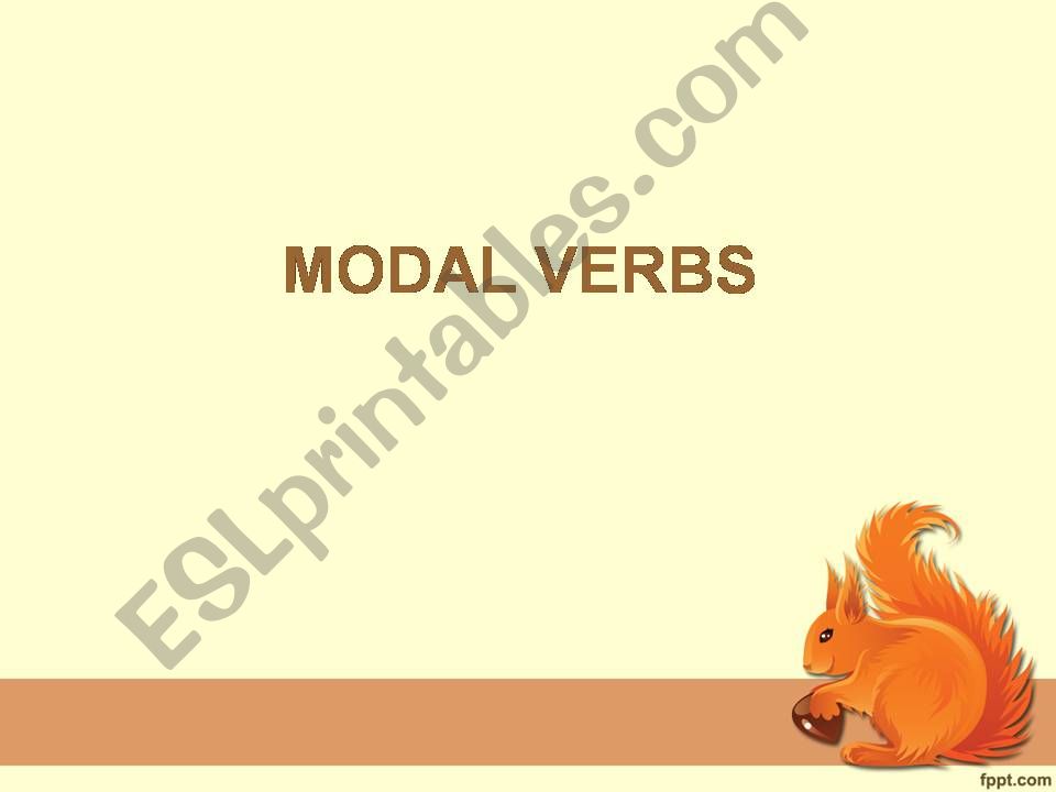 modal verbs, meaning and examples