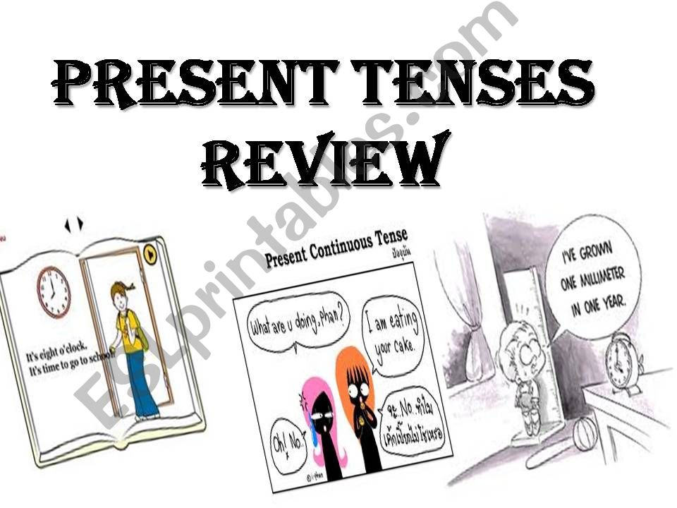 present tenses review powerpoint