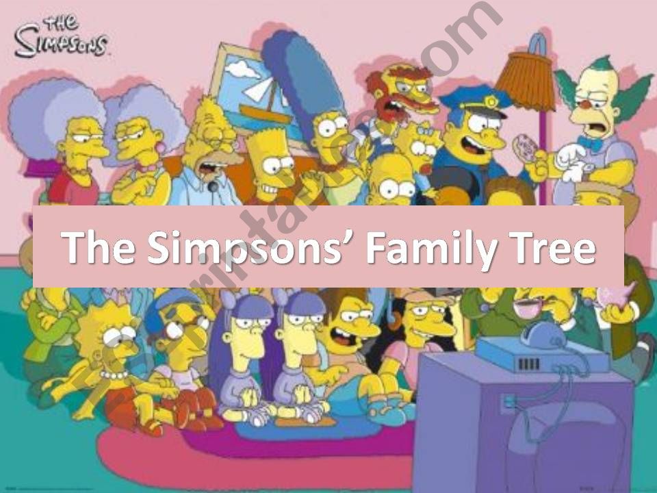 The Simpsons - Family members powerpoint
