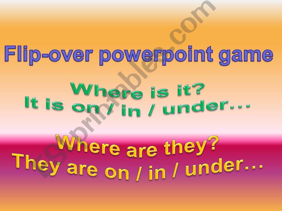 Where is it? Where are they? powerpoint