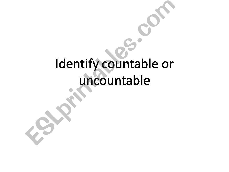 Countable and uncountable powerpoint