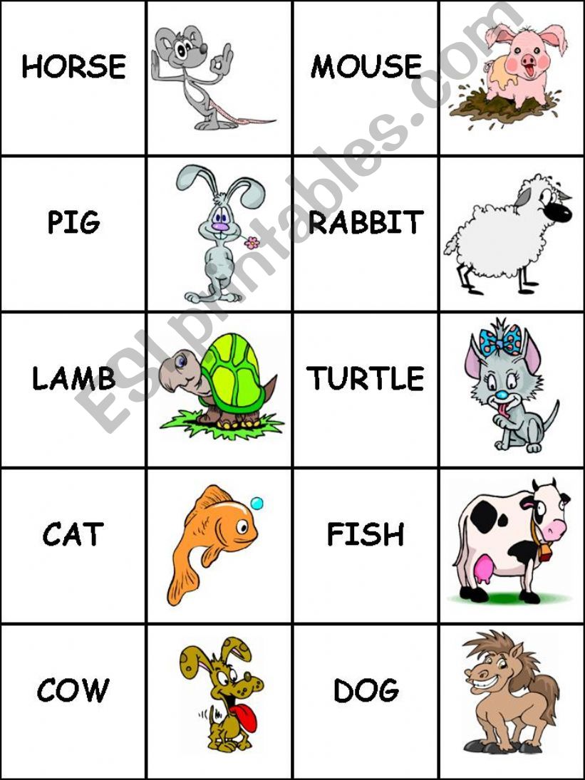 Animals Domino powerpoint