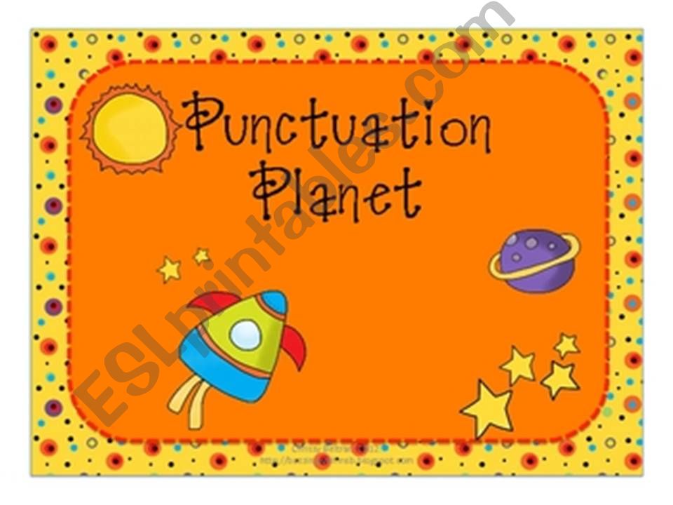 PUNCTUATION MARKS powerpoint
