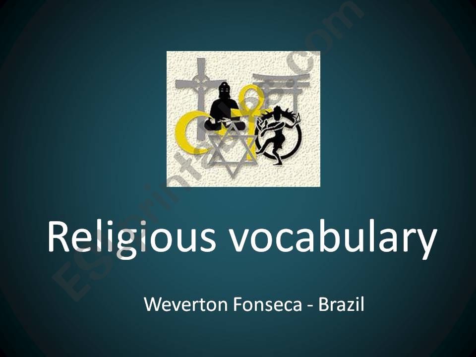Religious vocabulary powerpoint