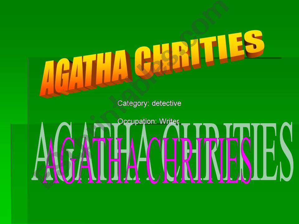 Agatha Christis powerpoint