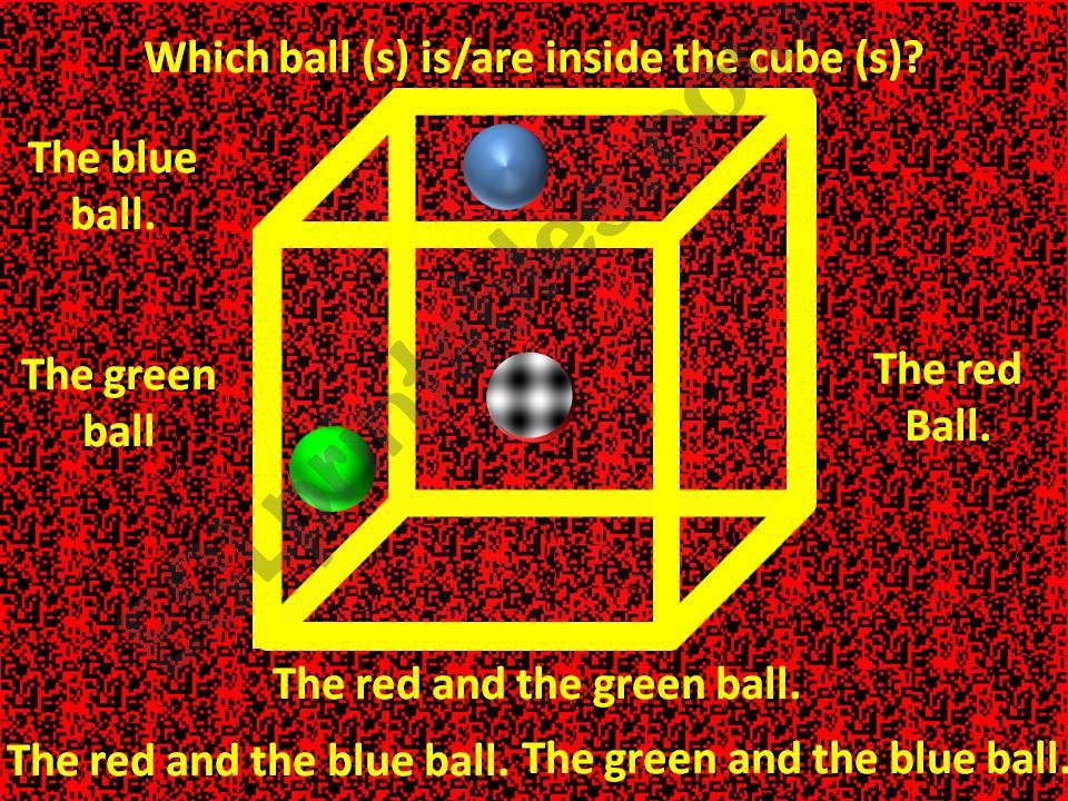 Prepositions of Place Cube illusions part  2