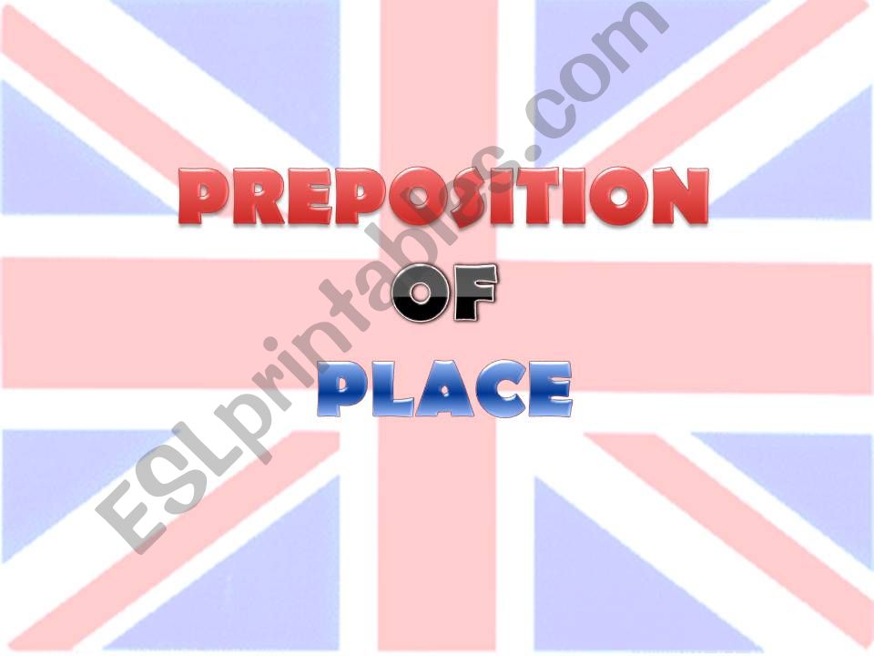 preposition of place powerpoint