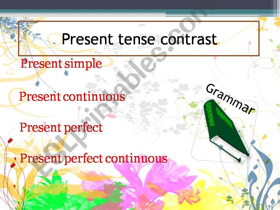 present tenses powerpoint