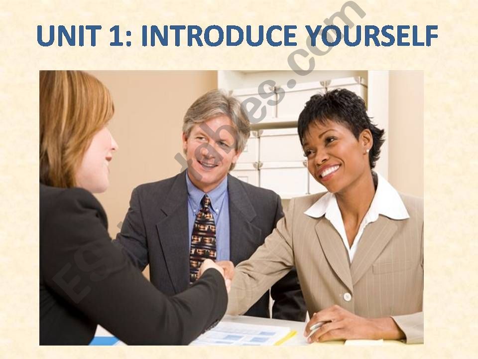 INTRODUCE YOURSELF (JOB INTERVIEW)