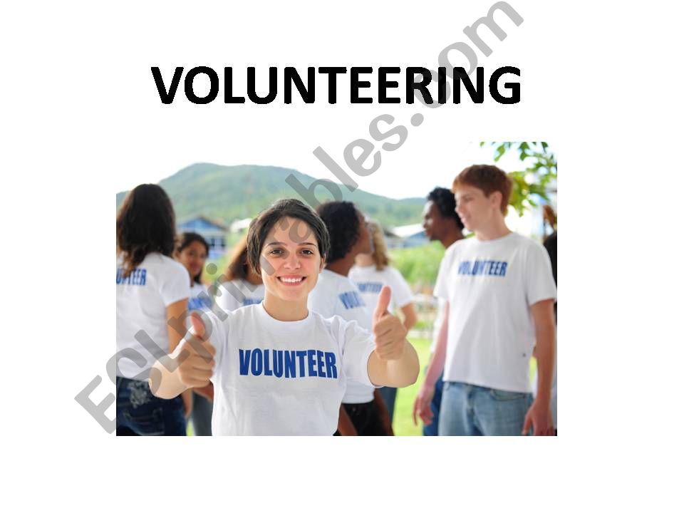 Volunteering powerpoint