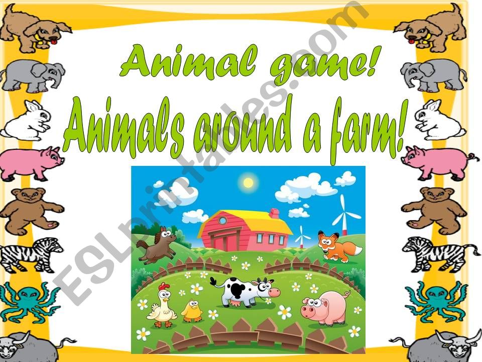 Animals around a farm! - With SOUND effects!!