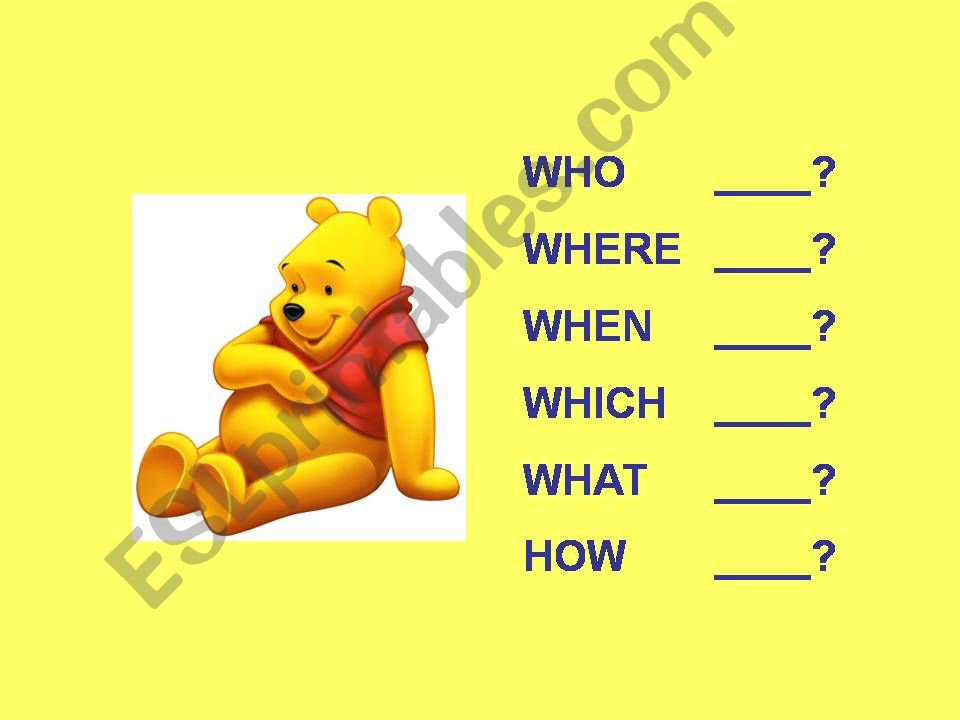 Question words powerpoint