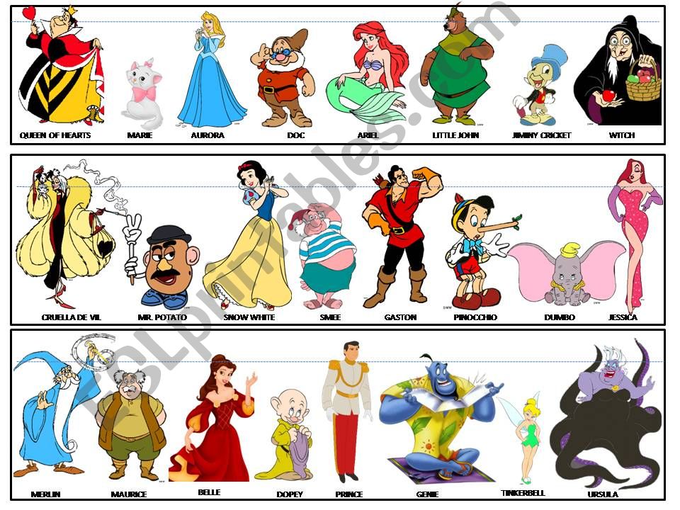GUESS WHO Disney characters powerpoint