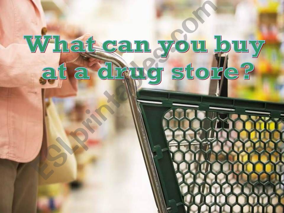 What Can You Buy At The Drugstore?
