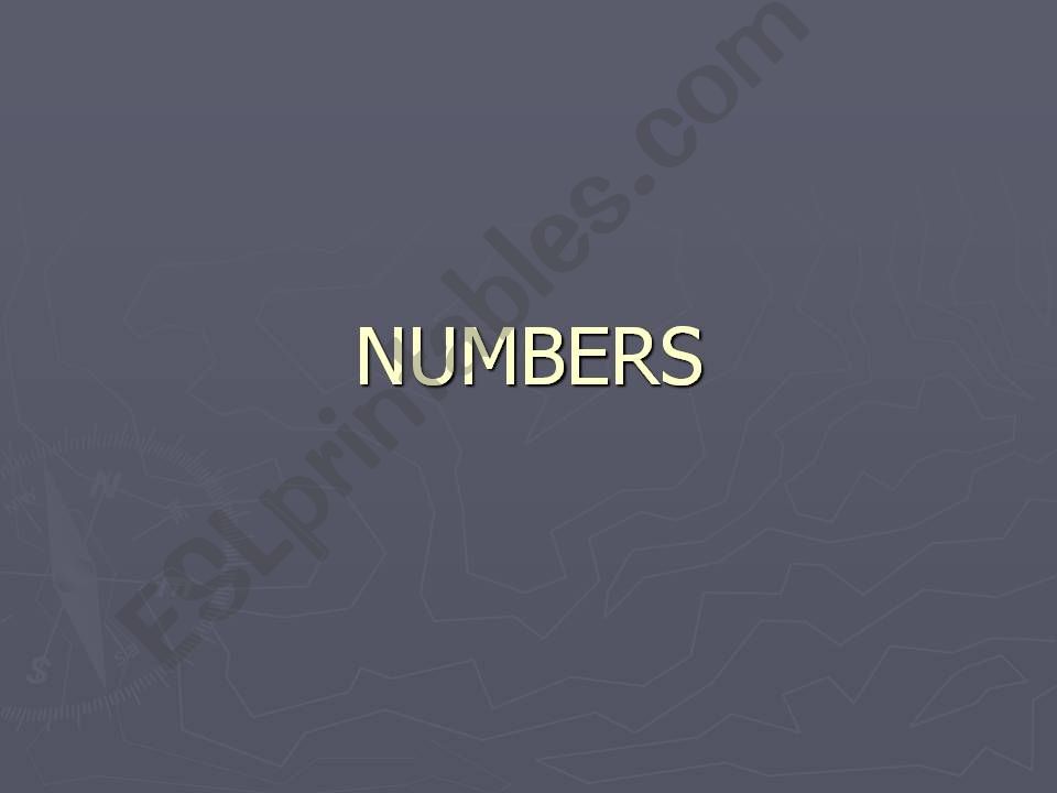 Numbers powerpoint