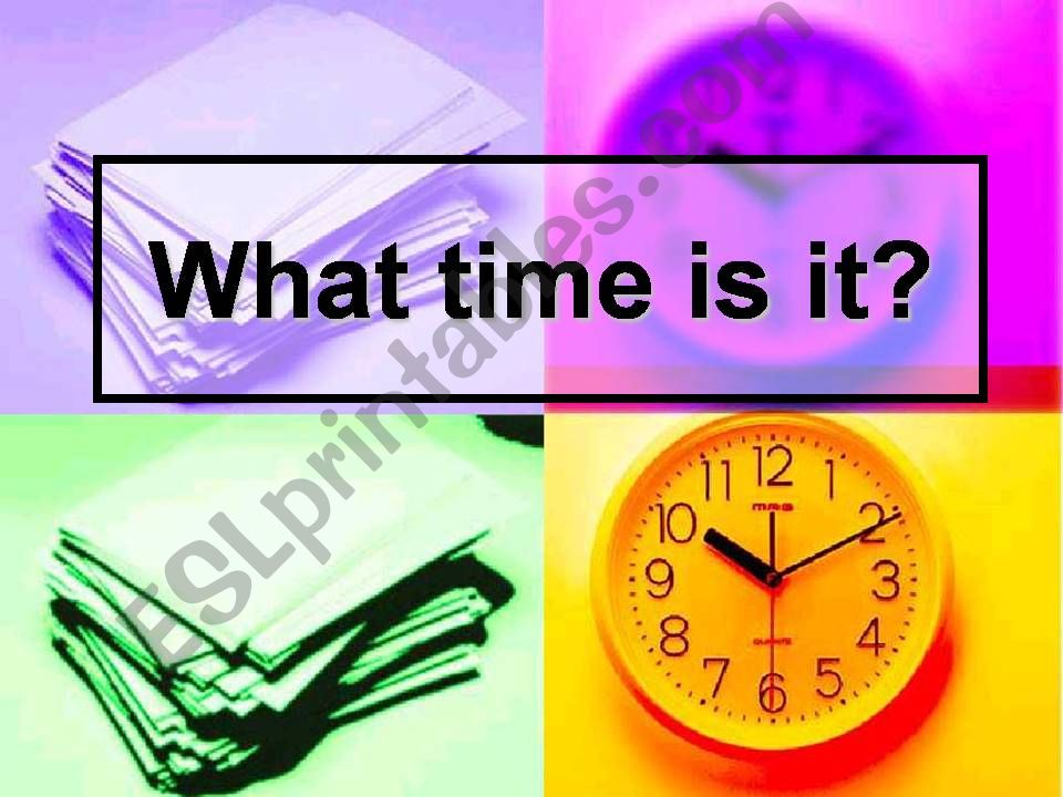 What time is it? powerpoint