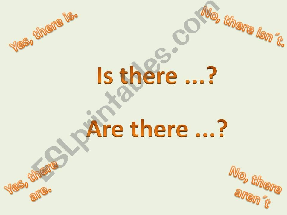Is there...? Are there...? powerpoint