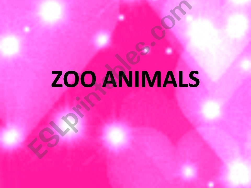 Zoo Animals  powerpoint