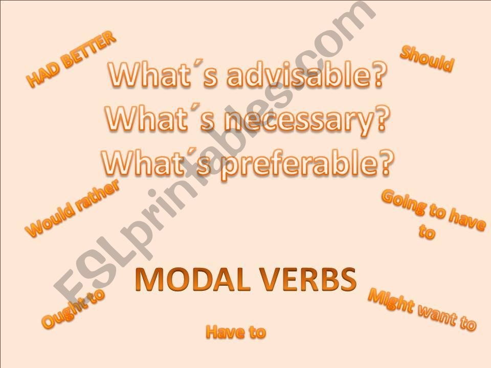MODAL VERBS powerpoint