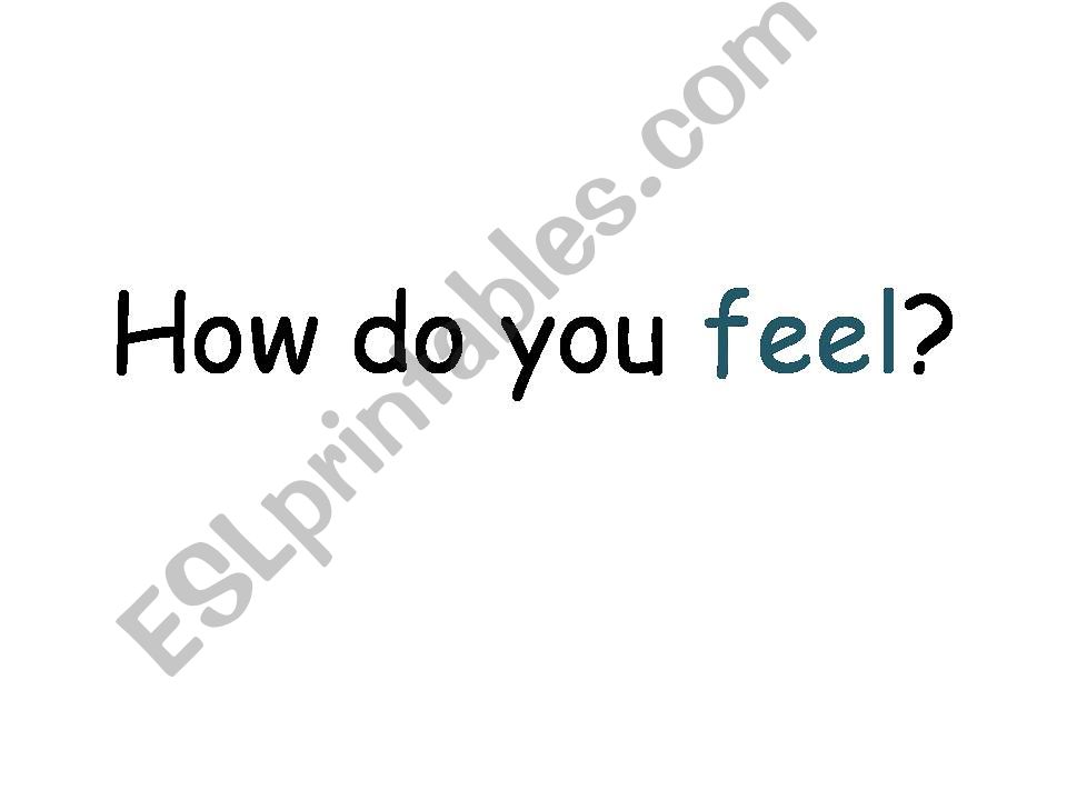 How do you feel? powerpoint